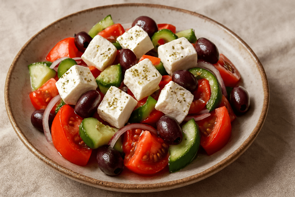 Greek Salad with Feta Cheese
